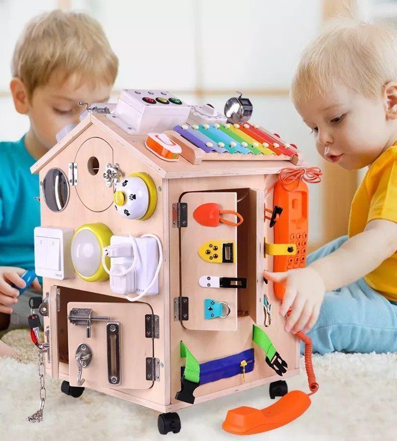 Cubo educativo Montessori de madera-7