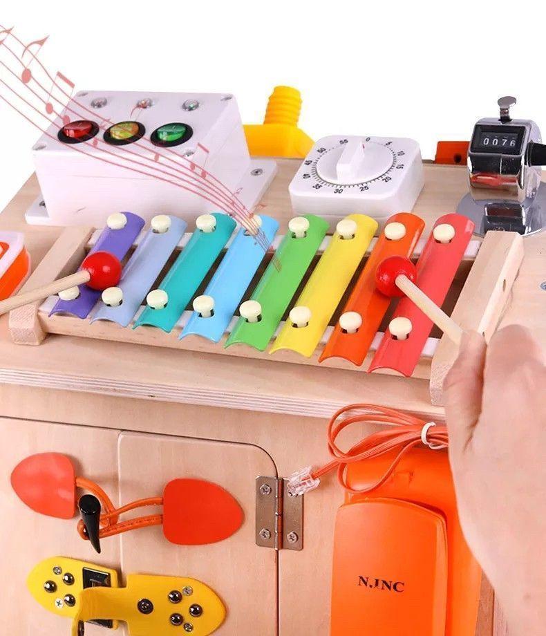 Cubo educativo Montessori de madera-8