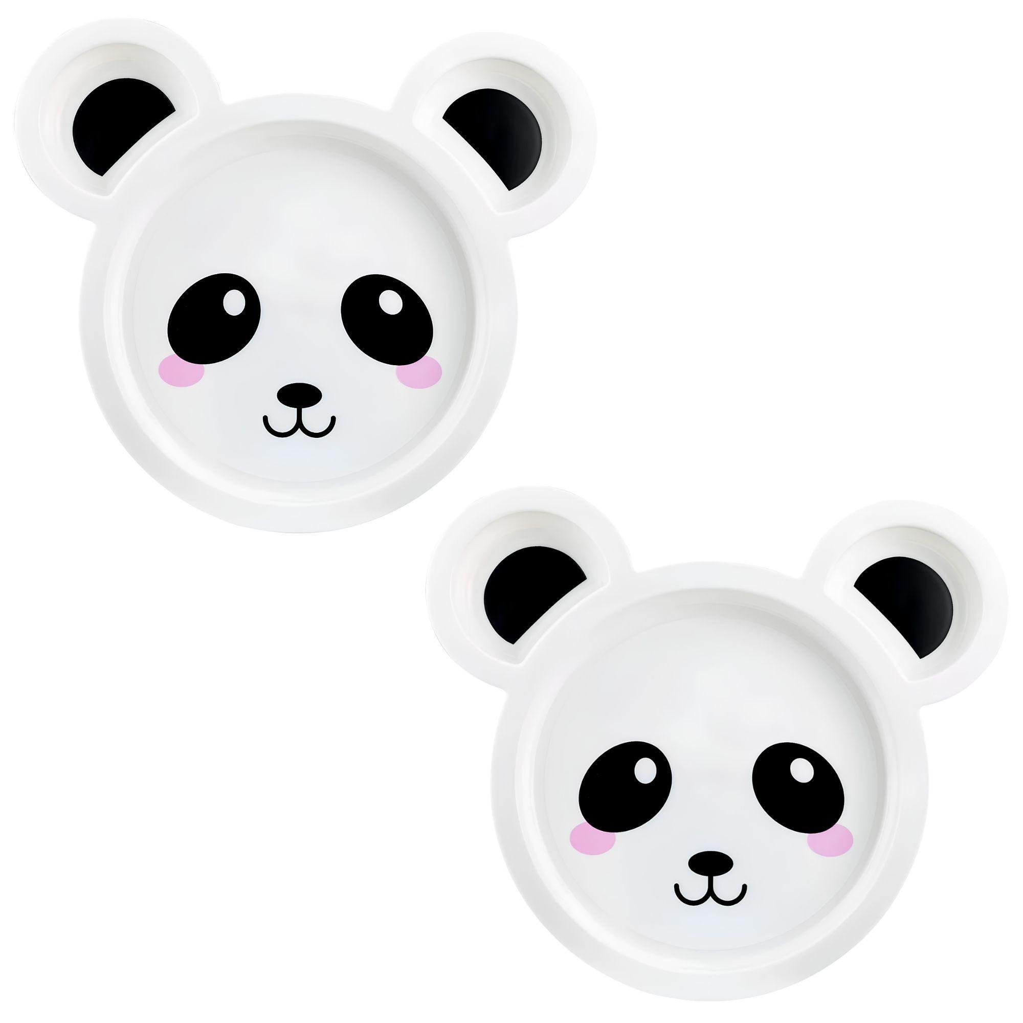 pack 2 platos para bebé seccionados panda the first years-3