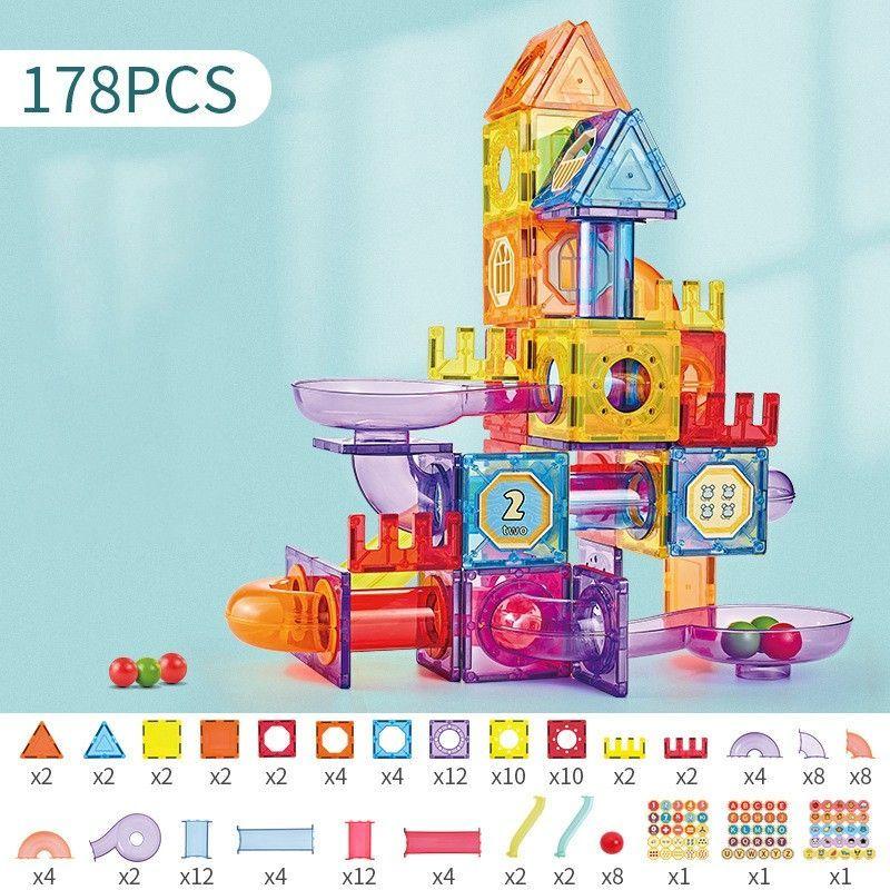 Magnéticos 3d para construcción 178 Piezas-1