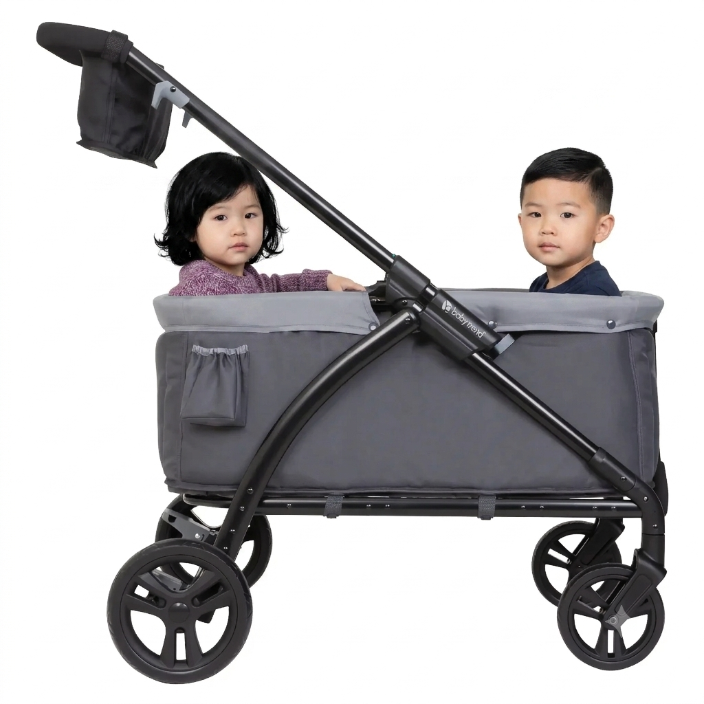 Carro Paseo wagon y coche doble LTE 2 en 1 Stellar grey-5