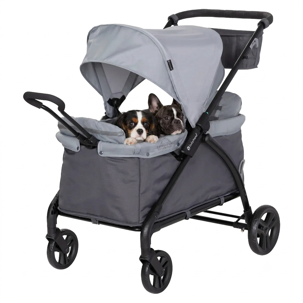 Carro Paseo wagon y coche doble LTE 2 en 1 Stellar grey-6