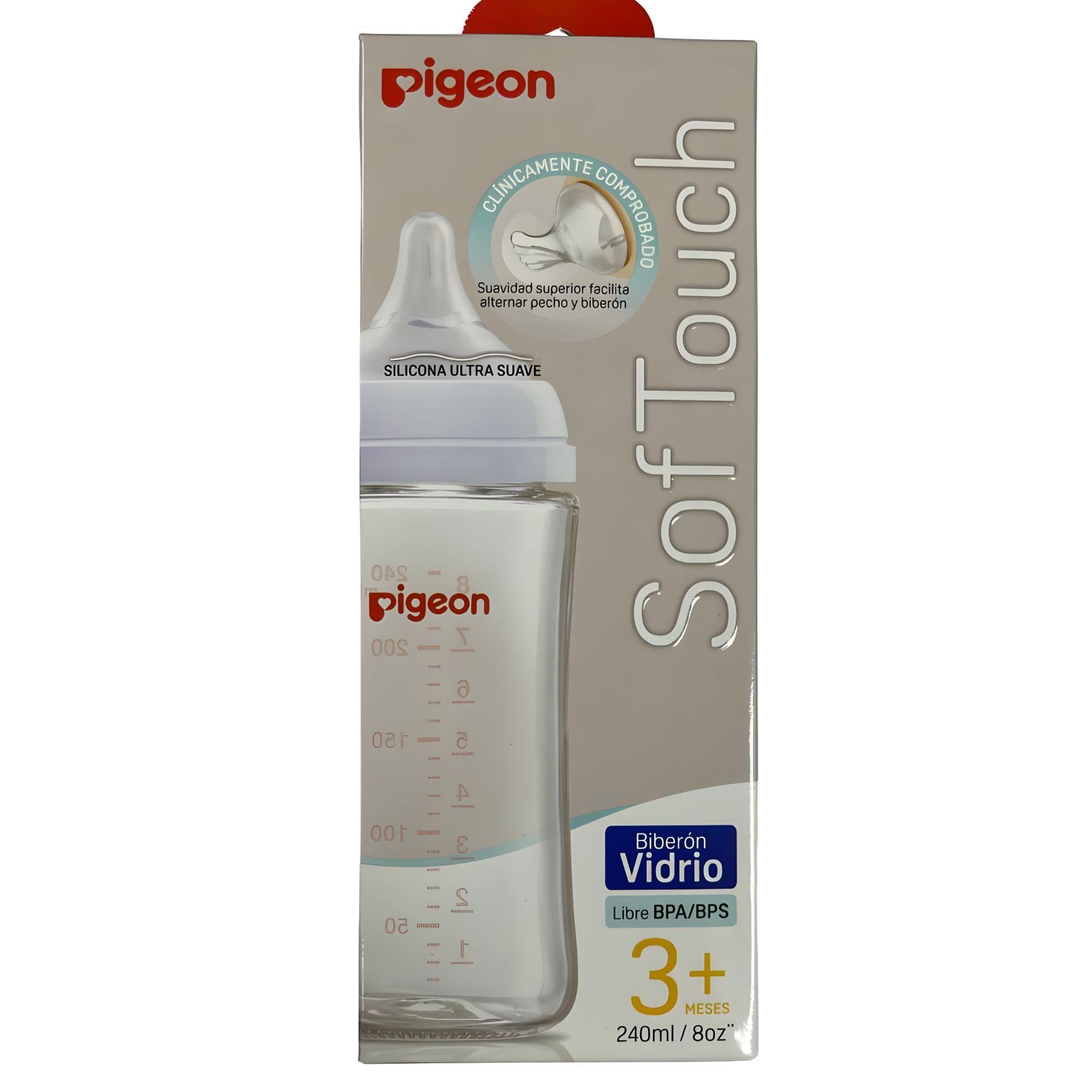 Mamadera de Vidrio 240ml Pigeon SoftTouch-4
