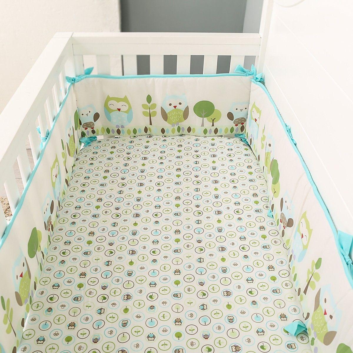 Set ropa de cuna Buhos 4 piezas-4