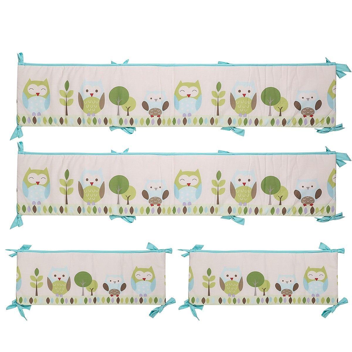Set ropa de cuna Buhos 4 piezas-5