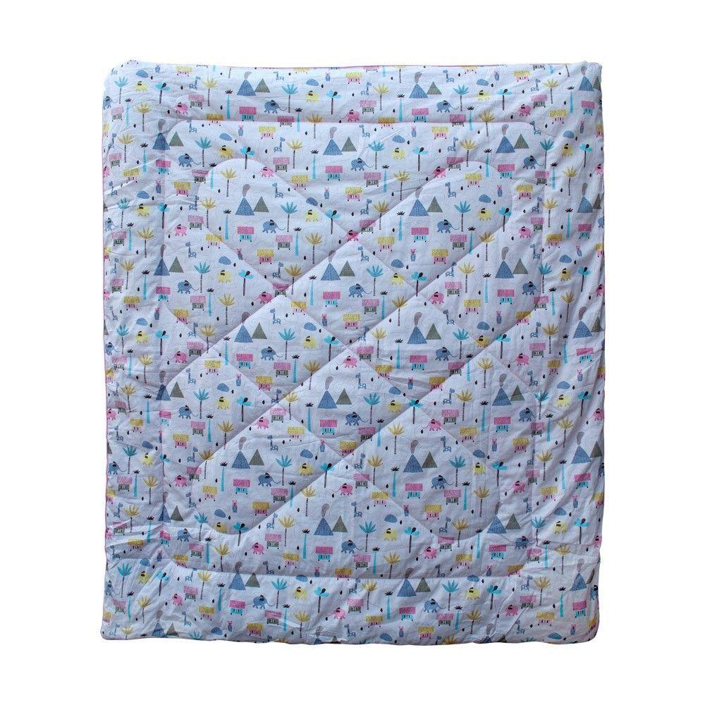 Set ropa para cama de transición Niña elefanta de 4 piezas Pellitos-2