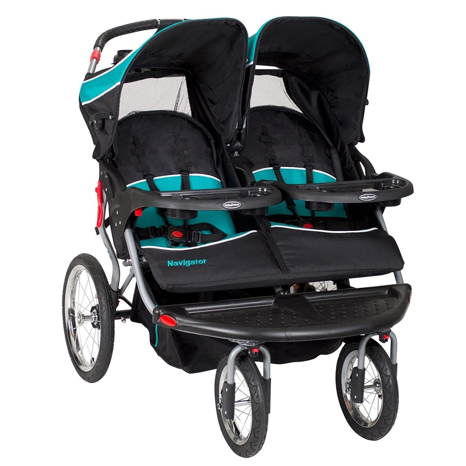 COCHE DOBLE JOGGER NAVIGATOR TROPIC BABY TREND-0