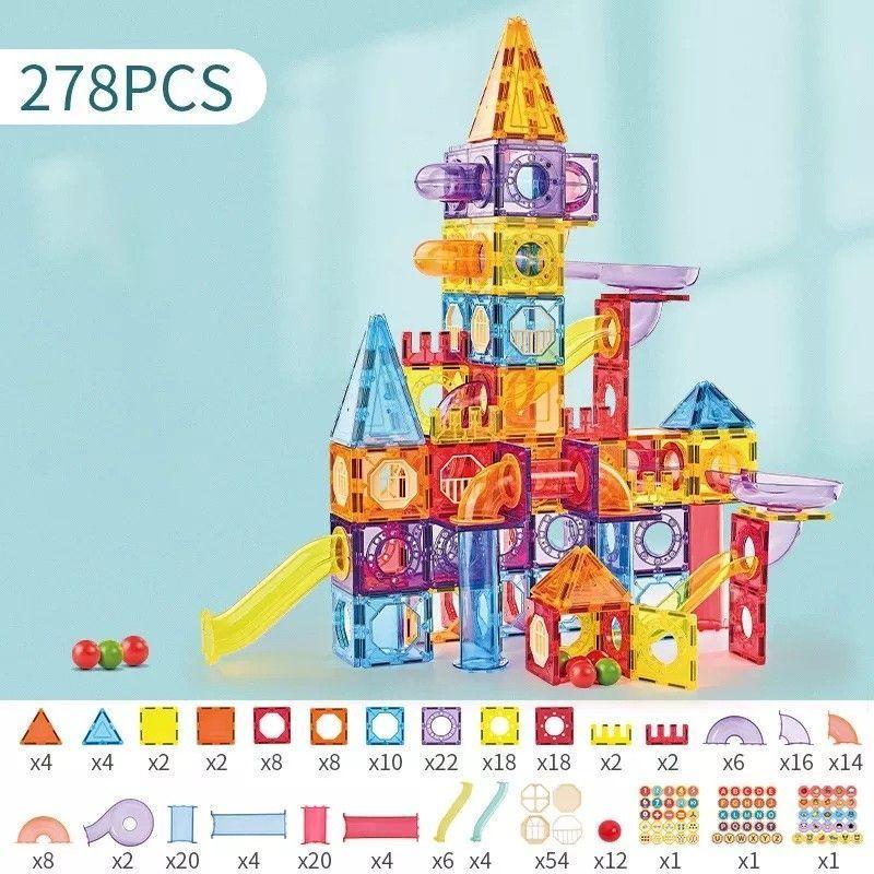 Magnéticos 3d para construcción 278 Piezas-2