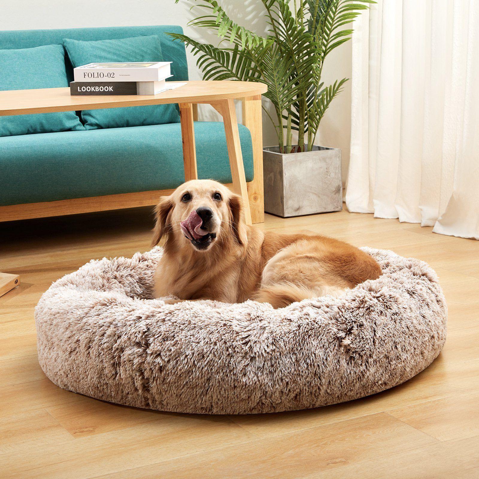 CAMA PARA MASCOTAS 80X80 CAFE CALIDAD SUPERIOR-2
