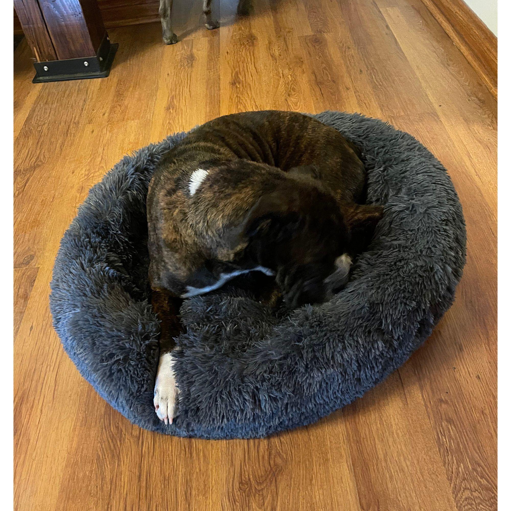 CAMA PARA MASCOTAS 80X80 CAFE CALIDAD SUPERIOR-5