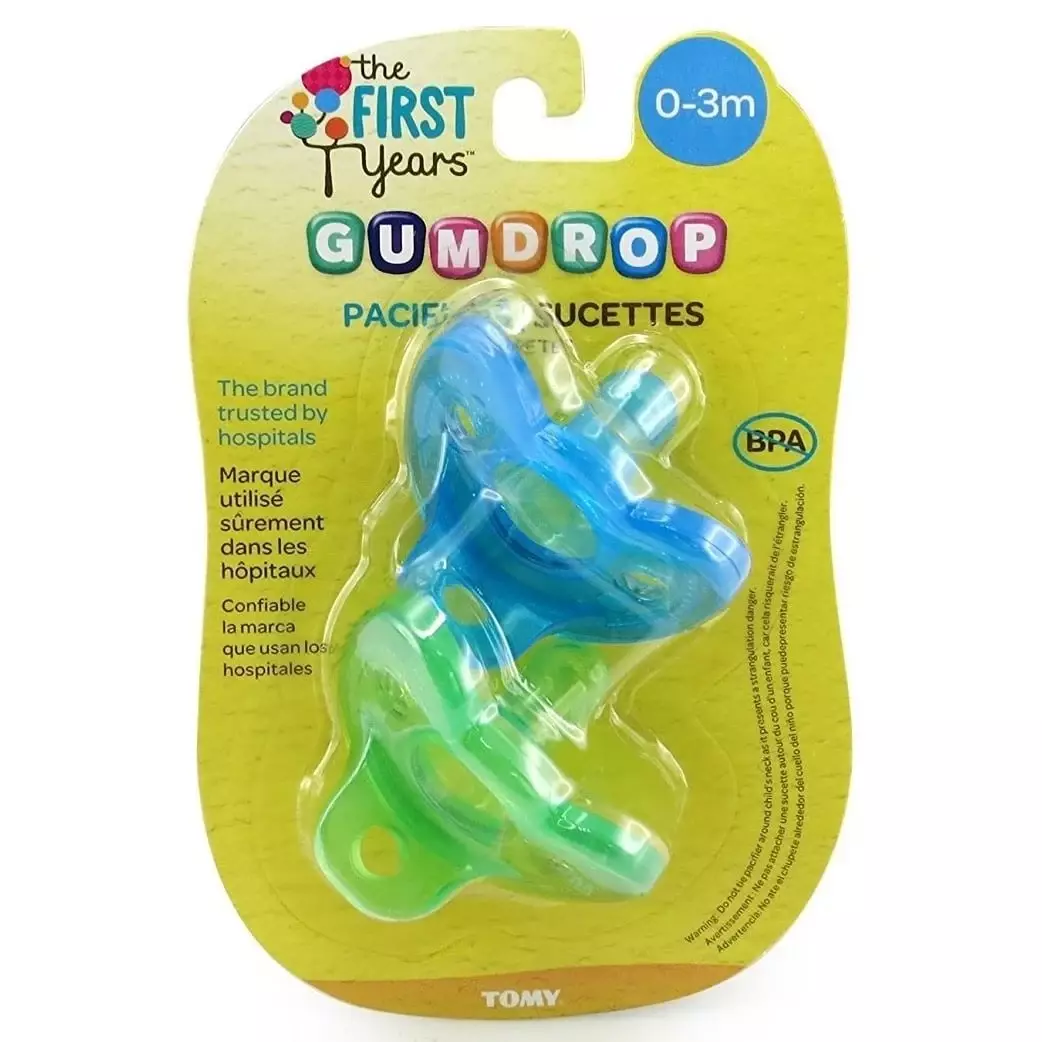 Pack 2 chupetes silicona recién nacido Gumdrop-3