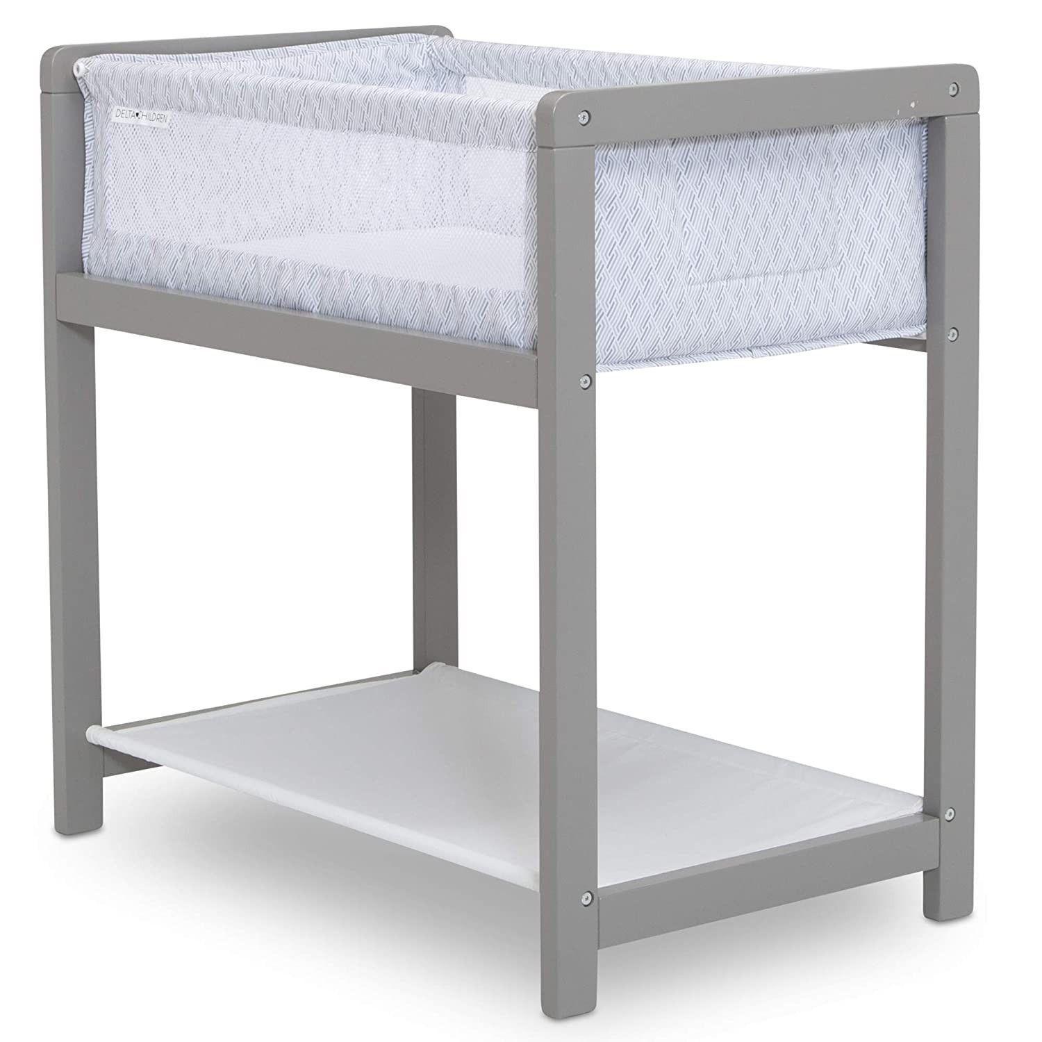 Cuna Moises madera solida - Classic Wood Gris-5