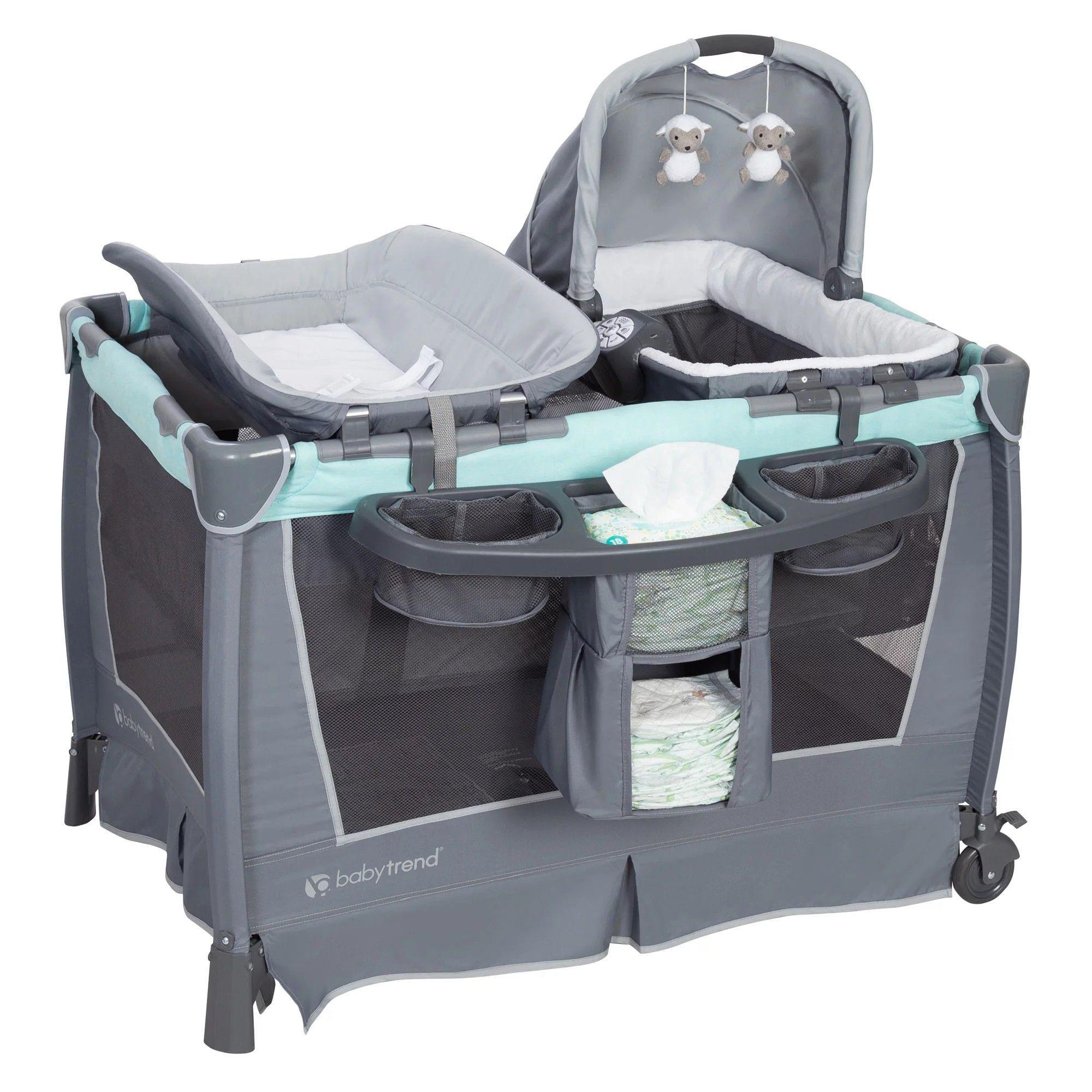 CUNA CORRAL PACK & PLAY HINT OF MINT BABY TREND-0