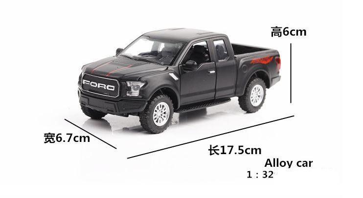 FORD RAPTOR F-150 ESCALA 1:32 NEGRA MINIAUTO-2