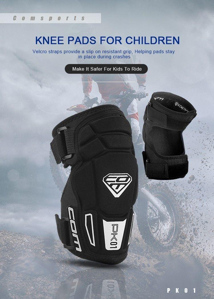 Kit Rodillera Codera Ninos Mountain Bike ComSports Black-2