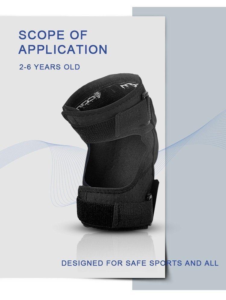 Kit Rodillera Codera Ninos Mountain Bike ComSports Black-6