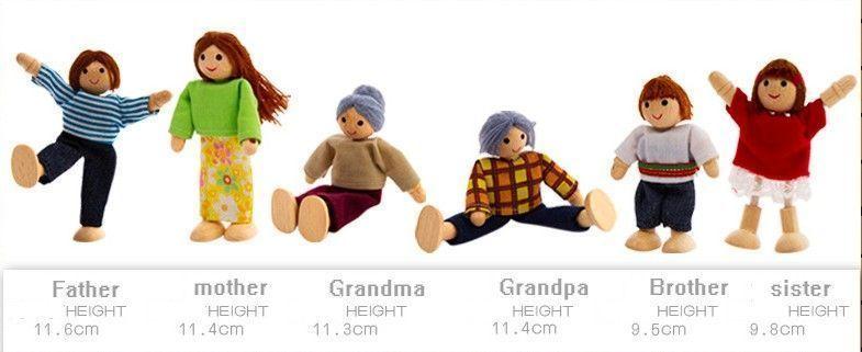 Familia de Madera 6 integrantes Onshine-1