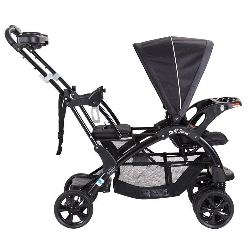 COCHE DOBLE SIT N' STAND ONYX BABY TREND-1