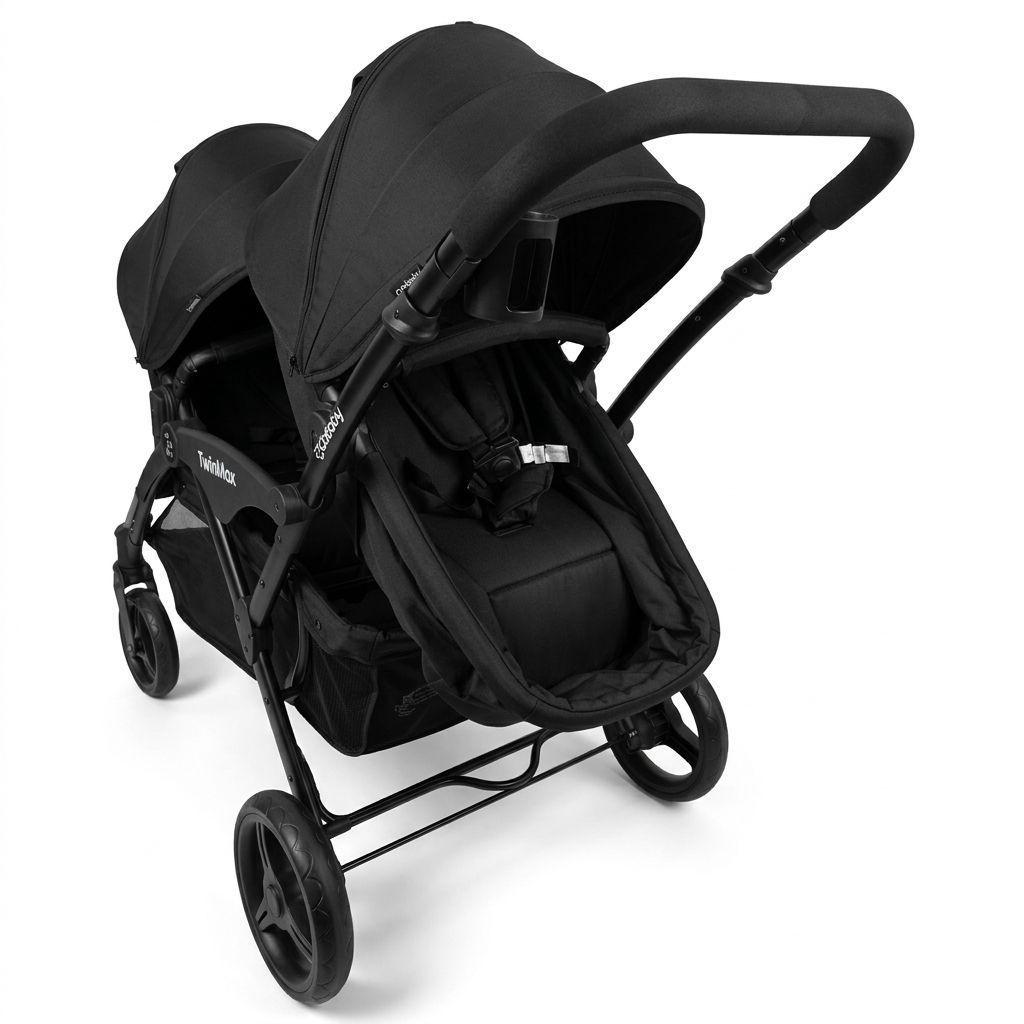 COCHE DOBLE COBABY TWINMAX 2.0 BLACK-2