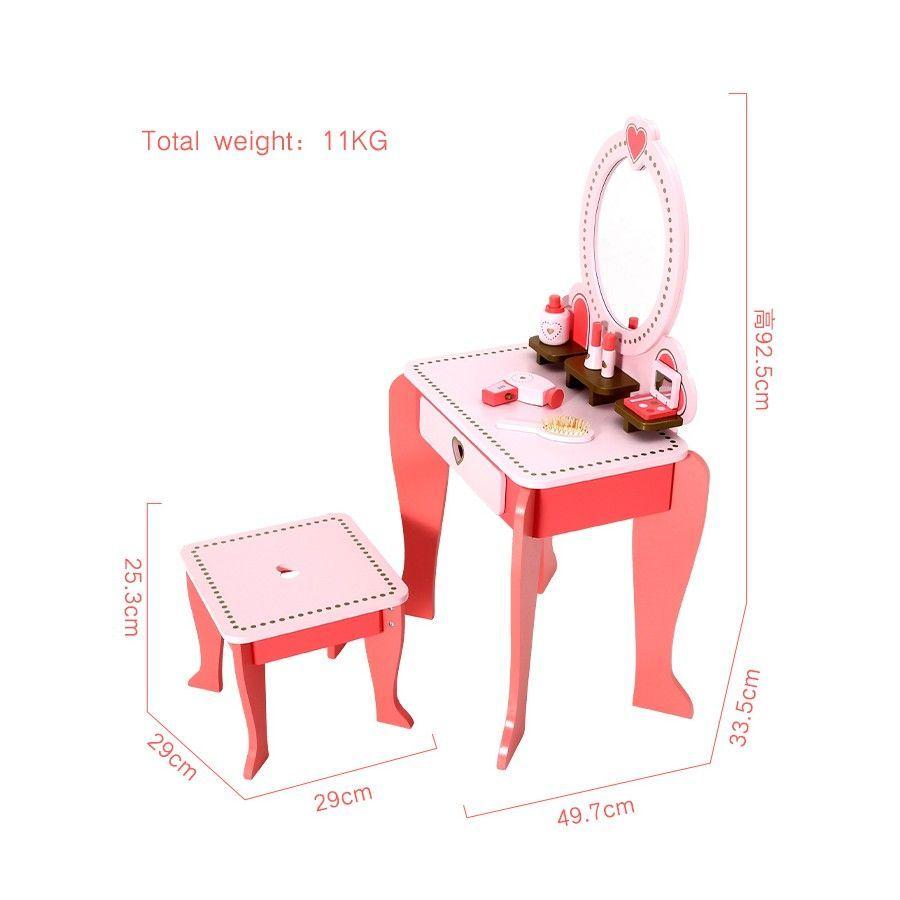 Tocador de madera para Princesas Blanco-1