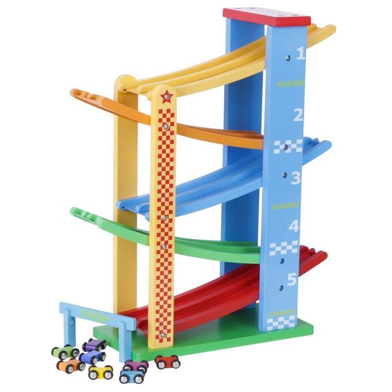 Super Pista de autos con 5 caídas dobles-3