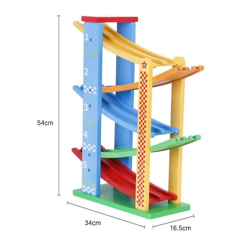 Super Pista de autos con 5 caídas dobles-4