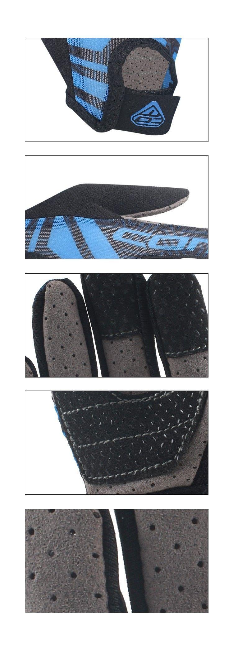 Guante Bicicleta ninos talla 5 red Blue-1