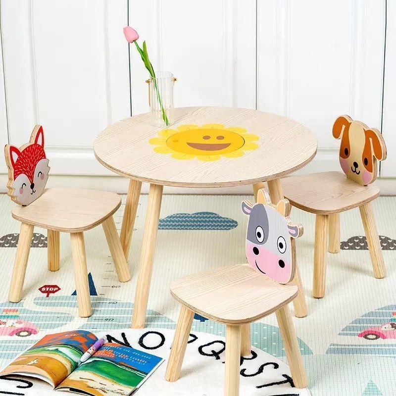 Mesa Animales 3 sillas con centro desmontable-4