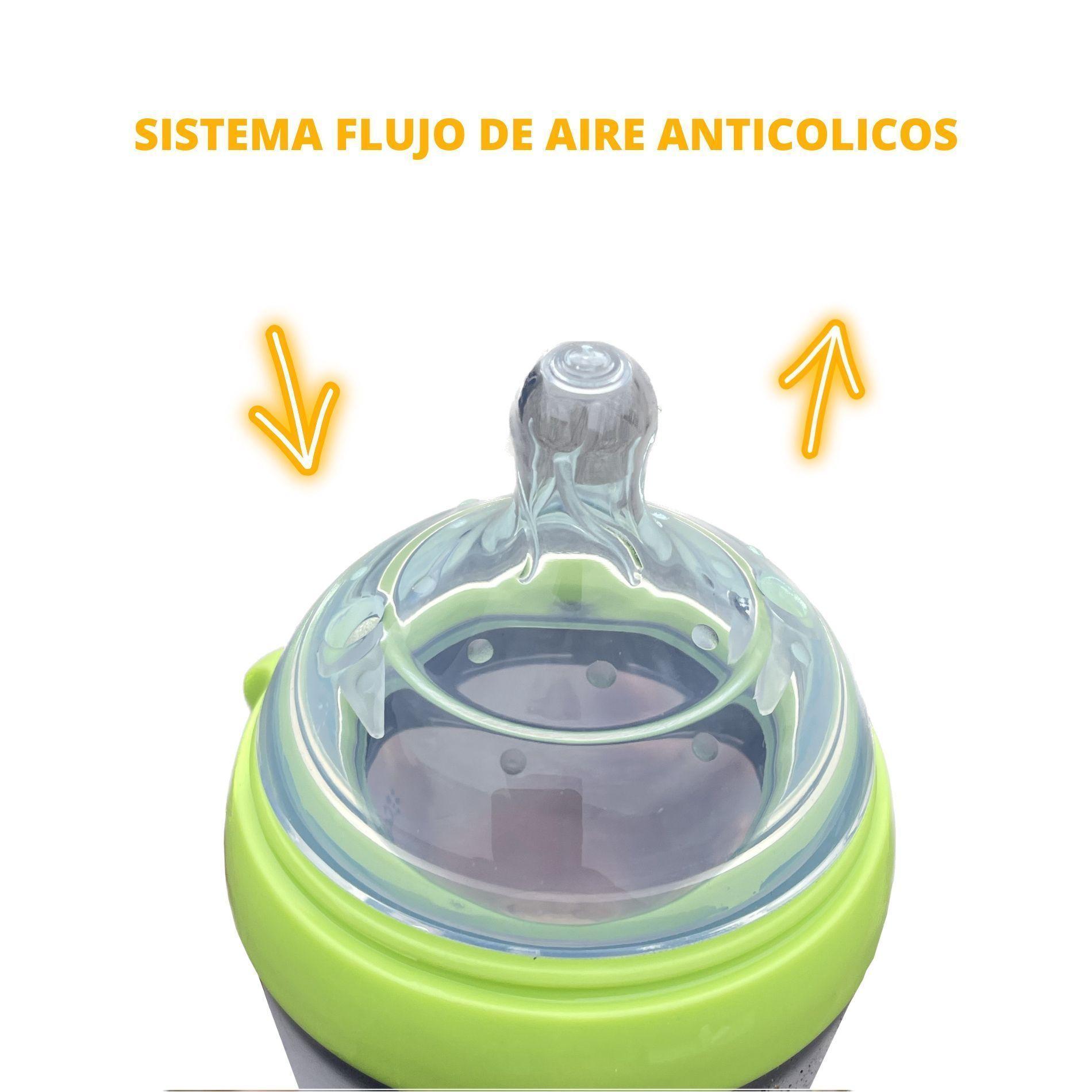MAMADERA SILICONA FLEXIBLE COBABY 150 ML VERDE-2