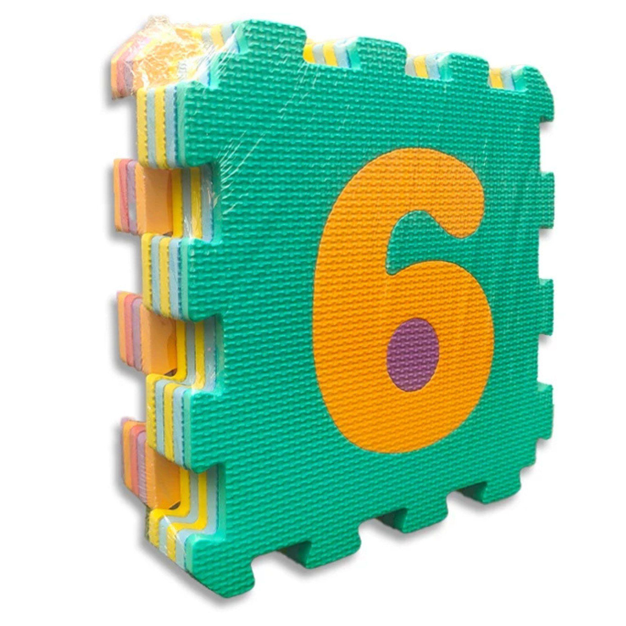 Alfombra goma eva con numeros Interconectada 10 piezas goma  Eva-2