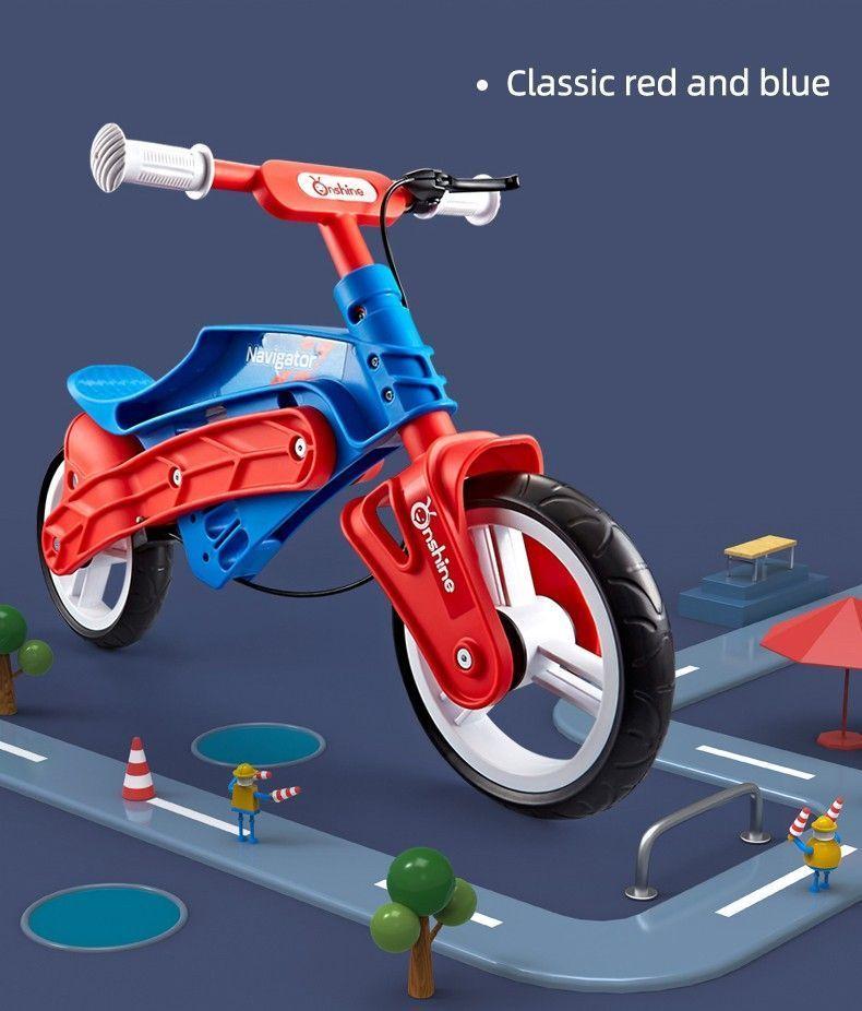 Bicicleta de aprendizaje Navigator amarilla.-7