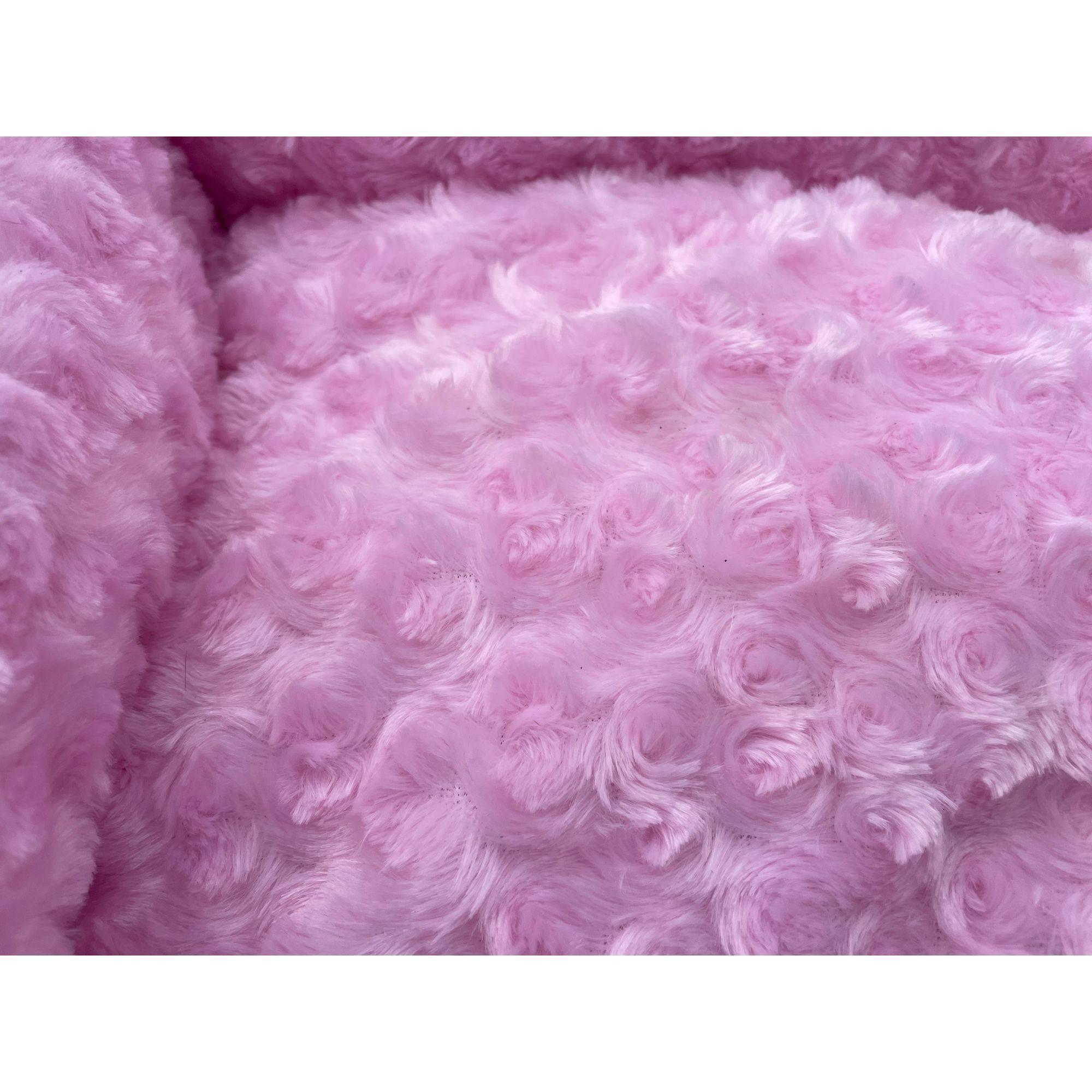 Cama Para Mascotas pequeñas Felpa Oxford rosa-3