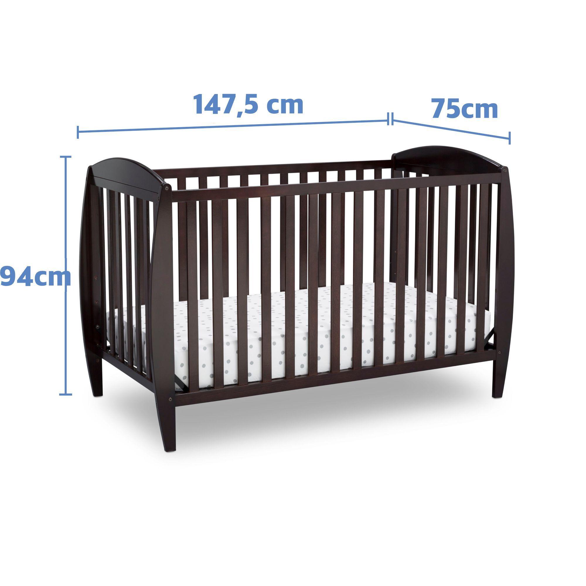 Cuna de madera 4 en 1 taylor Chocolate-4