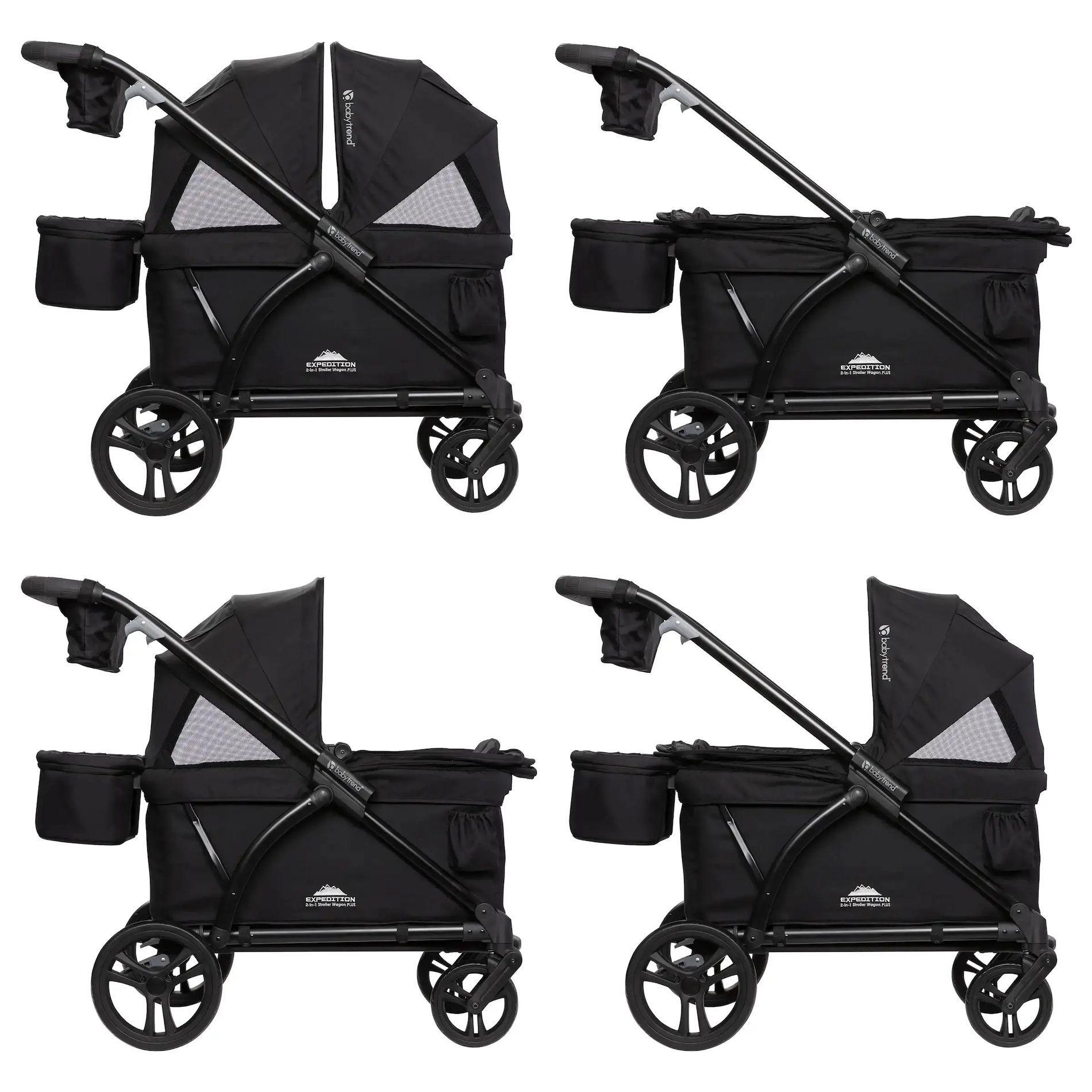 CARRO PASEO WAGON Y COCHE DOBLE MUV EXPEDITION 2 EN 1 ULTRA BLACK-2