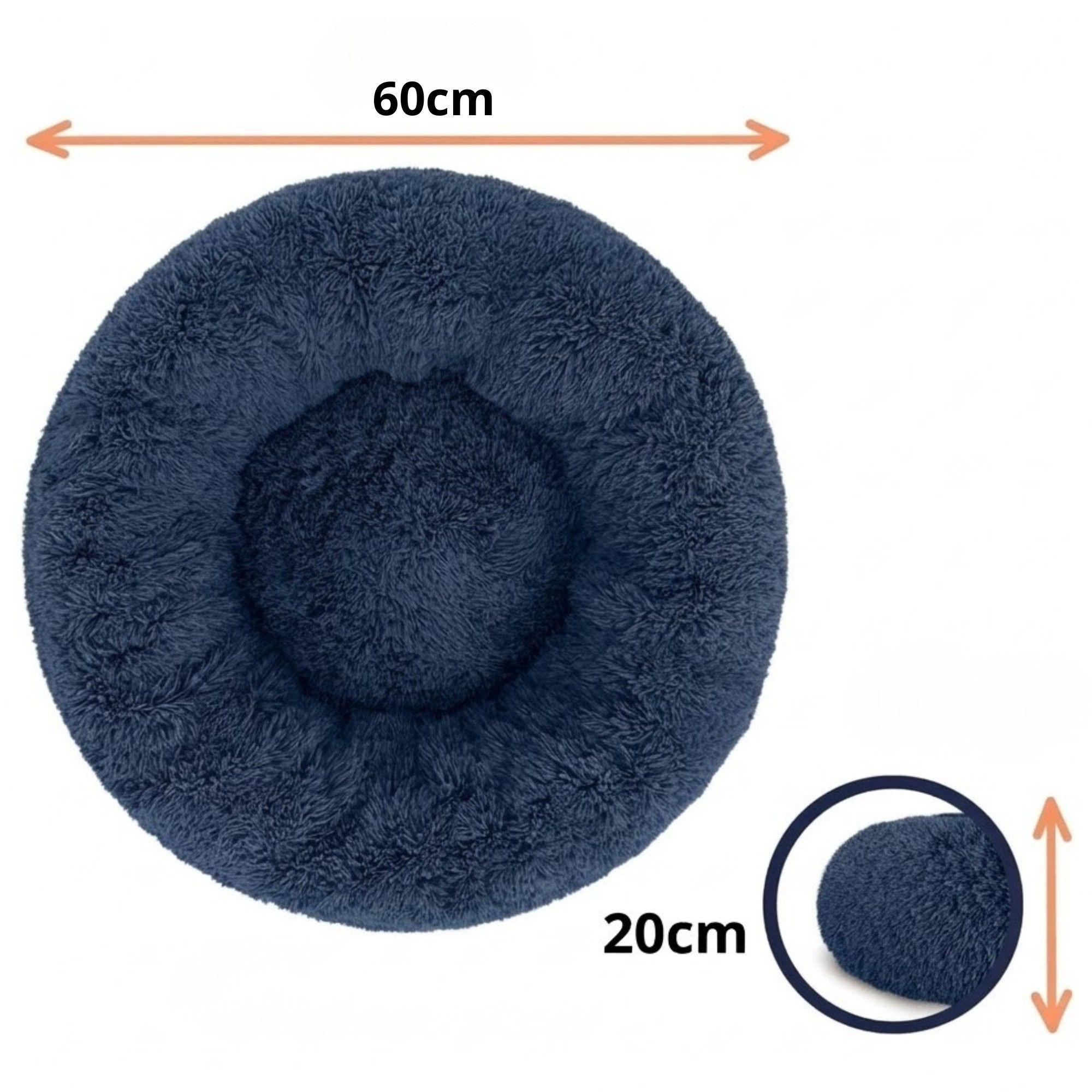 CAMA PARA MASCOTAS 60X60 AZUL CALIDAD SUPERIOR-2