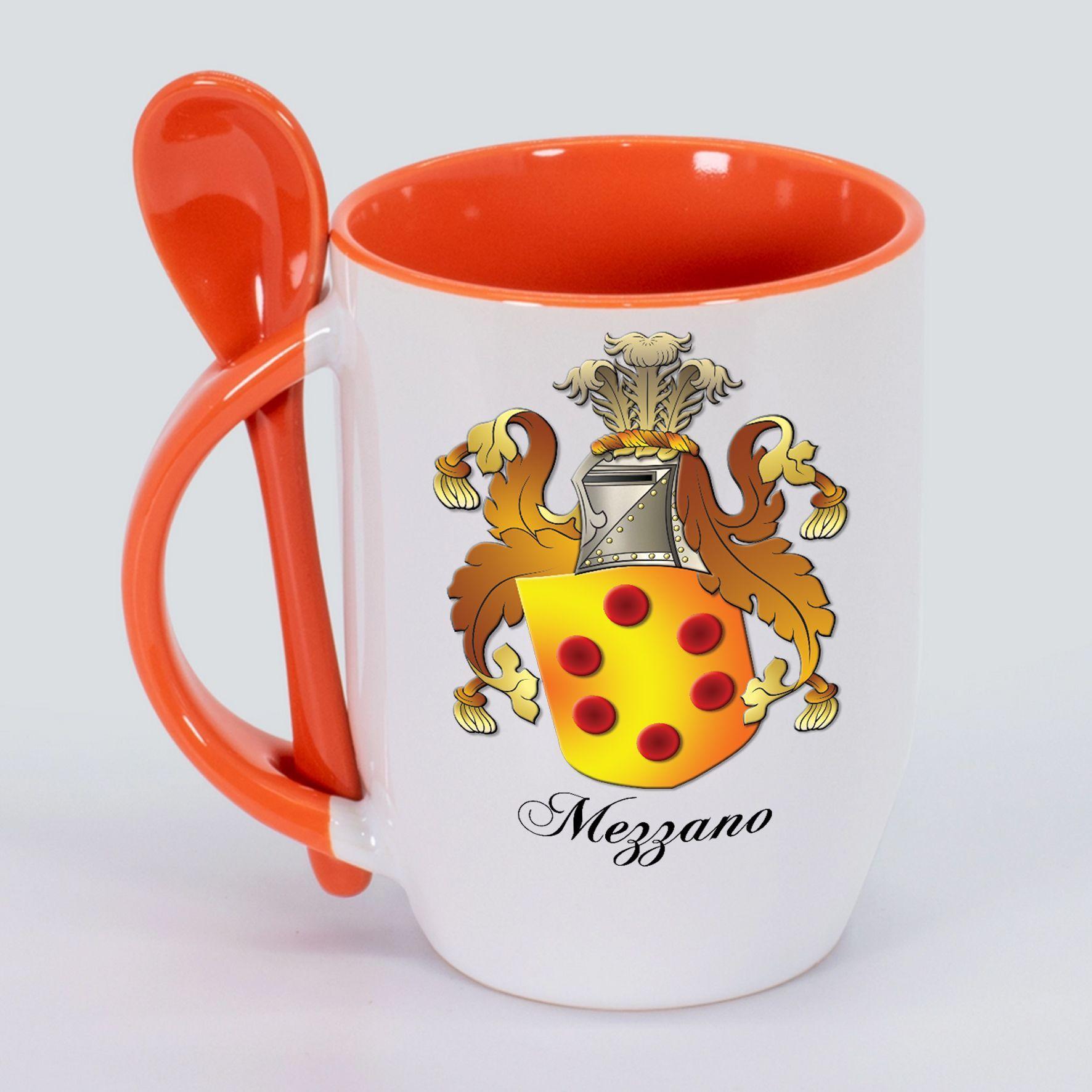 Tazón Cerámica con Cuchara y Heráldica - Escudo de Armas-4