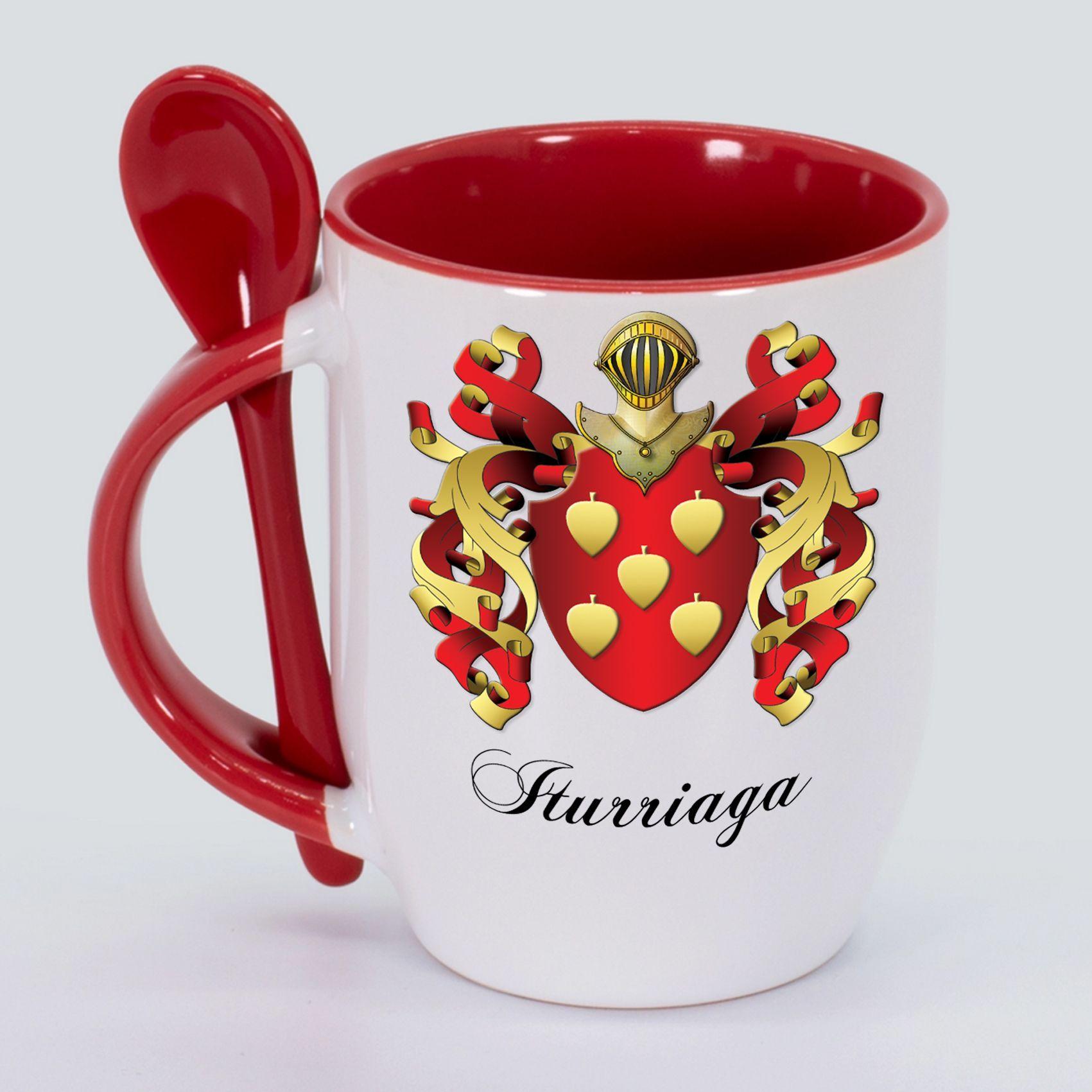 Tazón Cerámica con Cuchara y Heráldica - Escudo de Armas-5