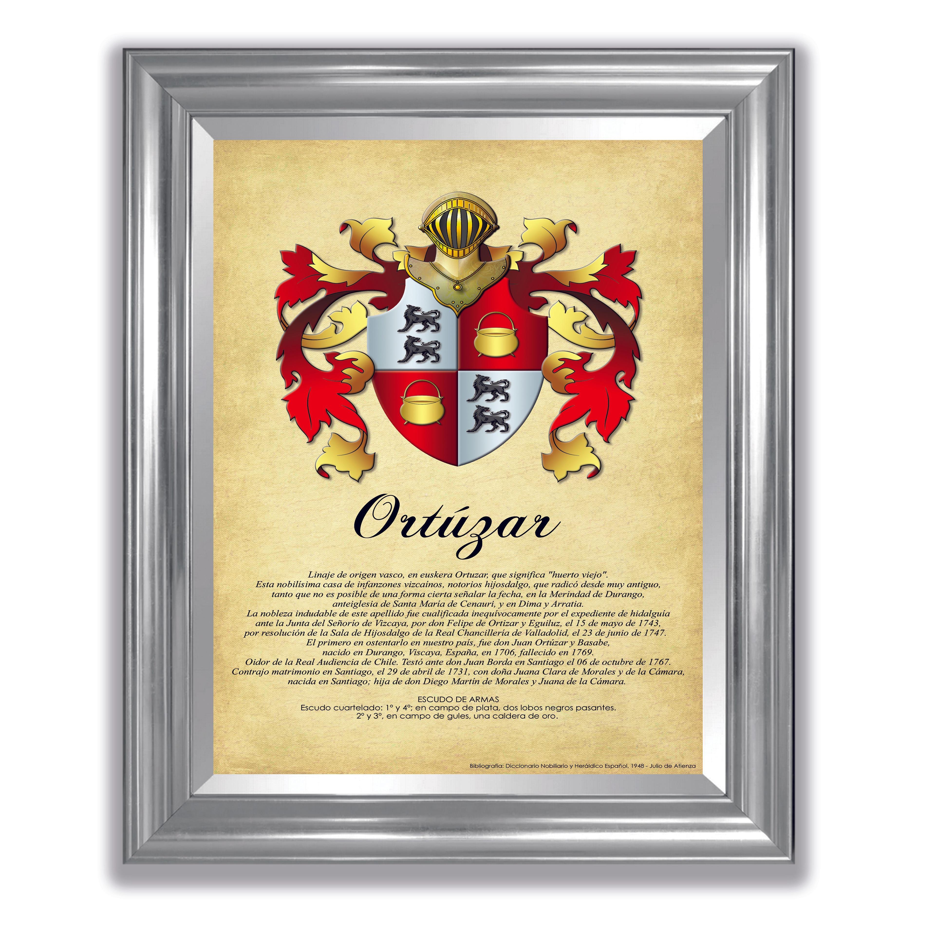 Escudo de Armas - Heráldica Modelo Single (1 apellido)-2
