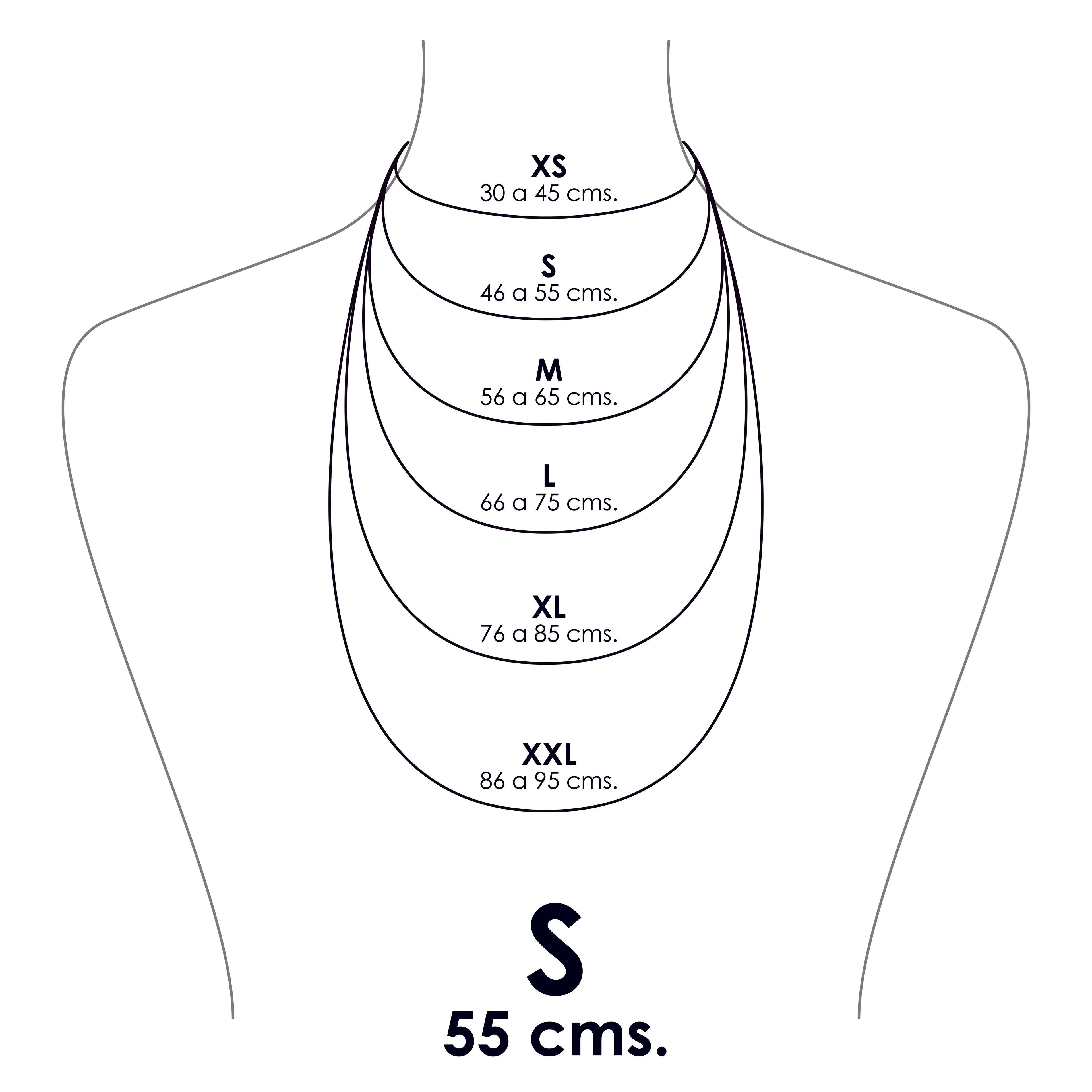 Collar resina y metal color bronce-3