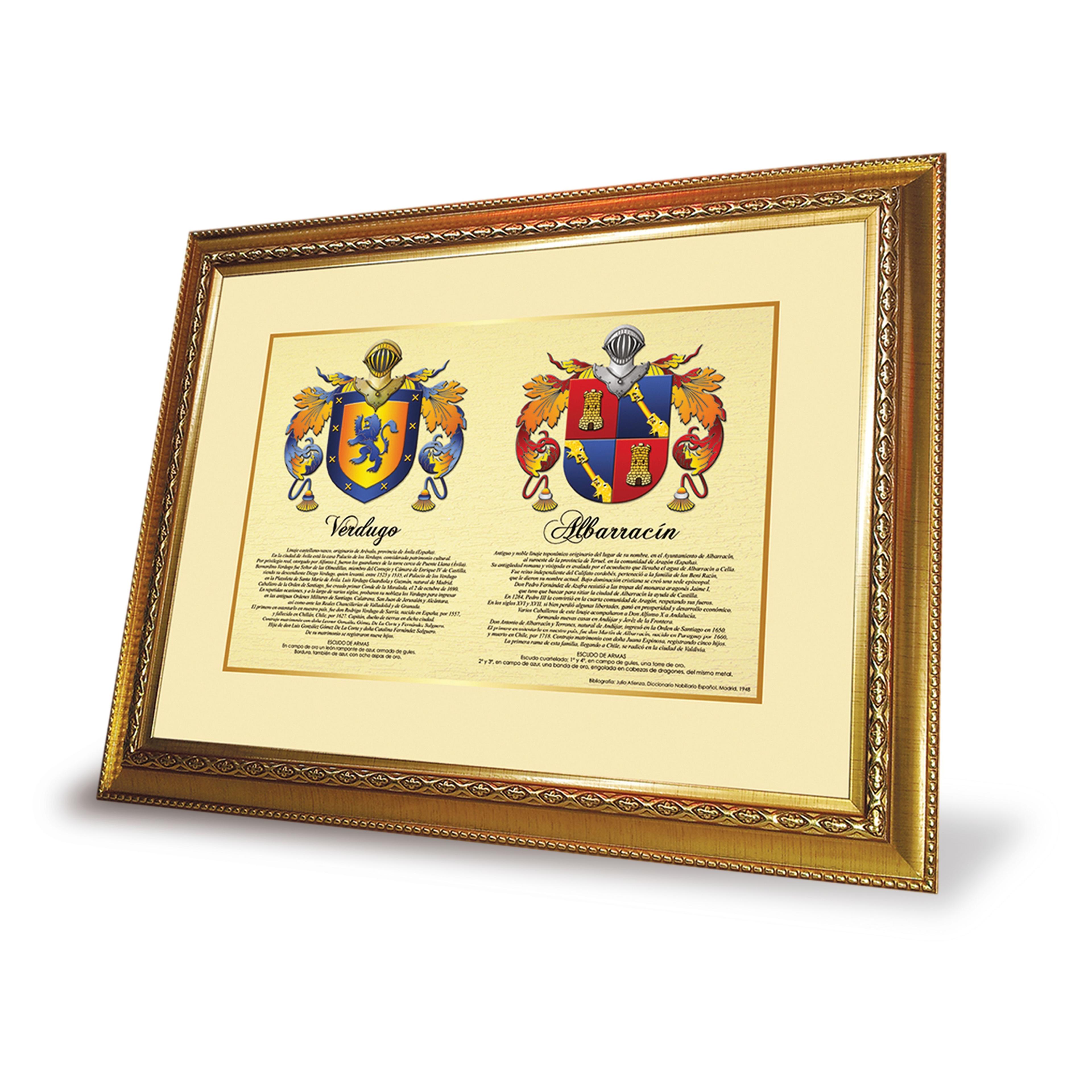 Escudo de Armas - Heráldica Modelo Family (2 apellidos)-0
