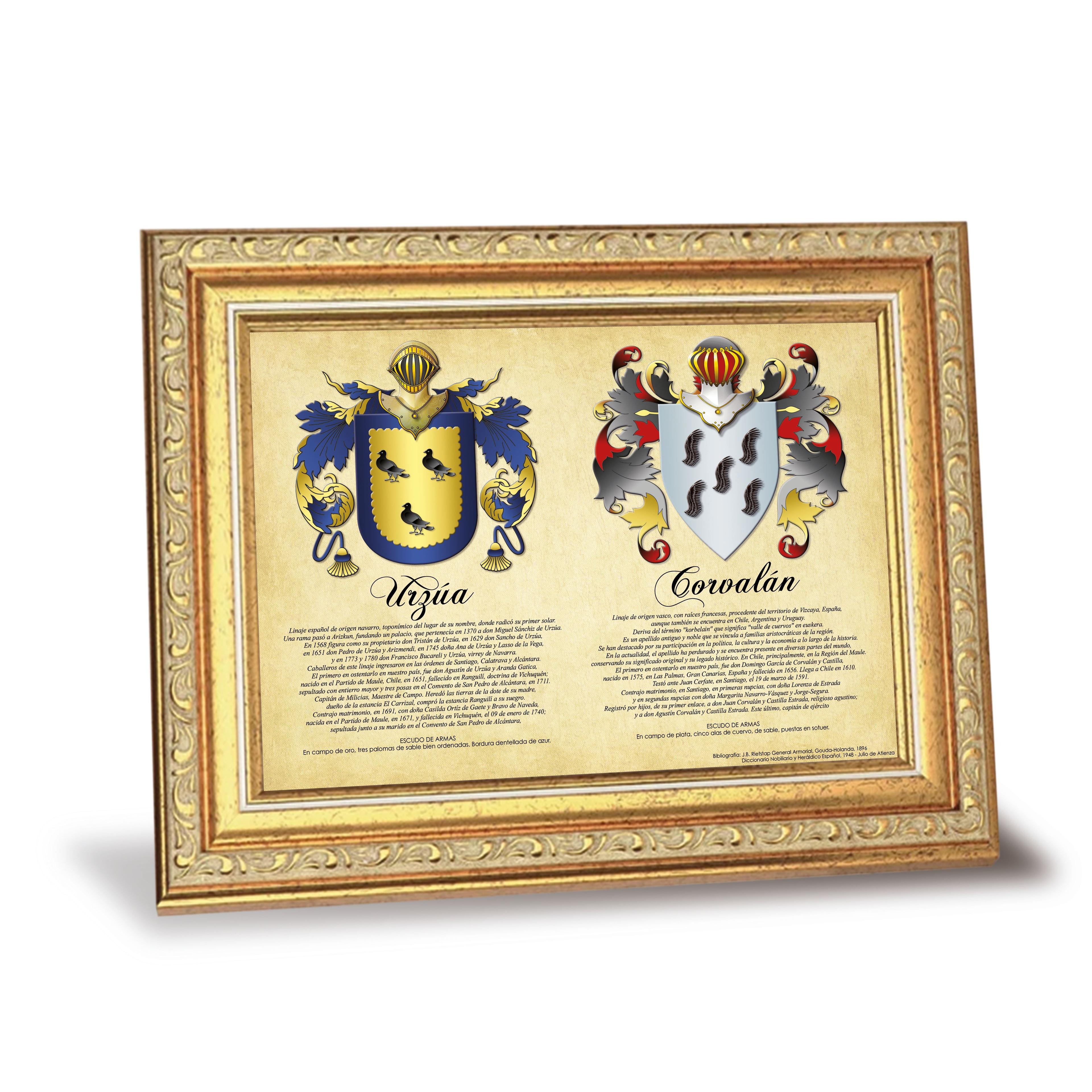 Escudo de Armas - Heráldica Modelo Family (2 apellidos)-1