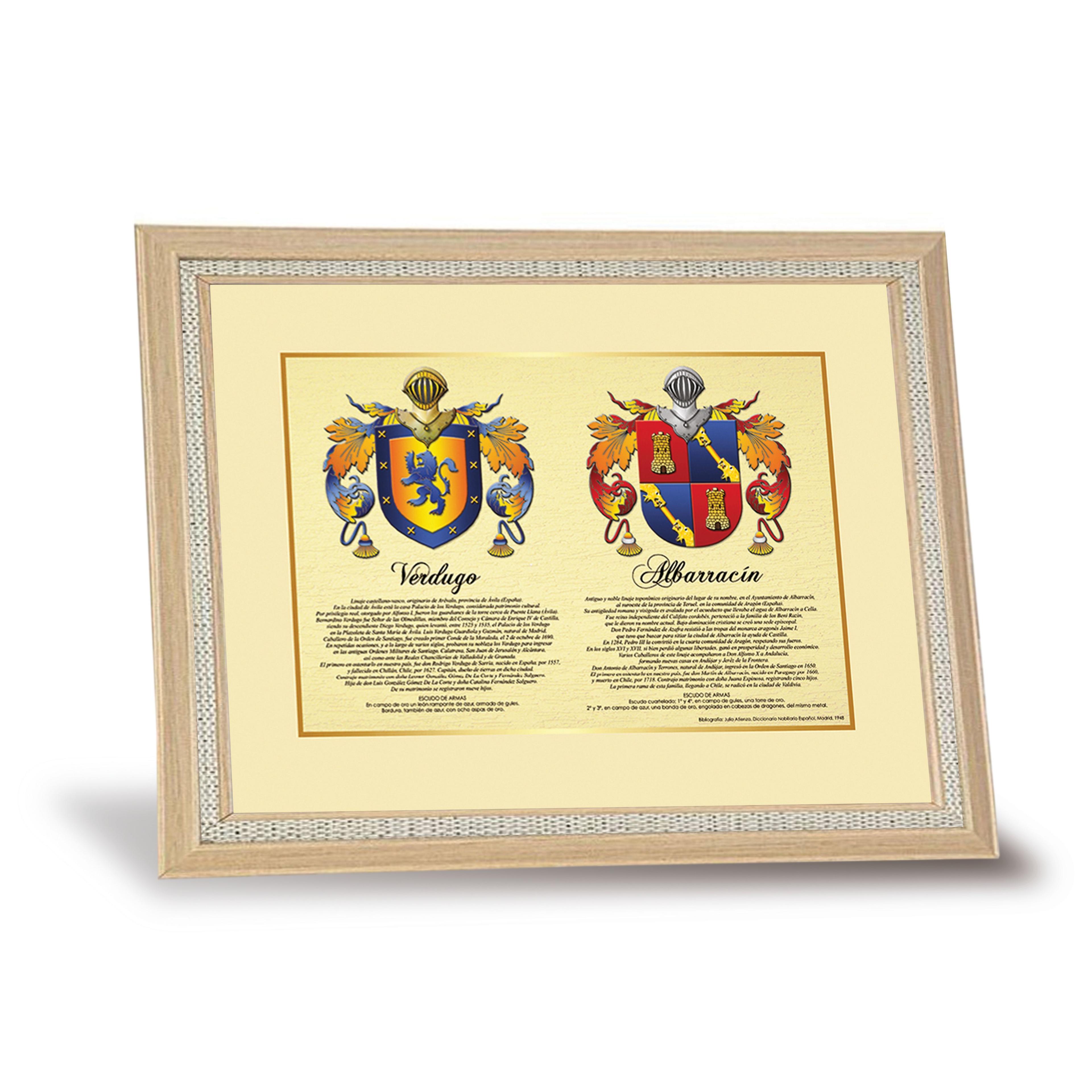 Escudo de Armas - Heráldica Modelo Family (2 apellidos)-2