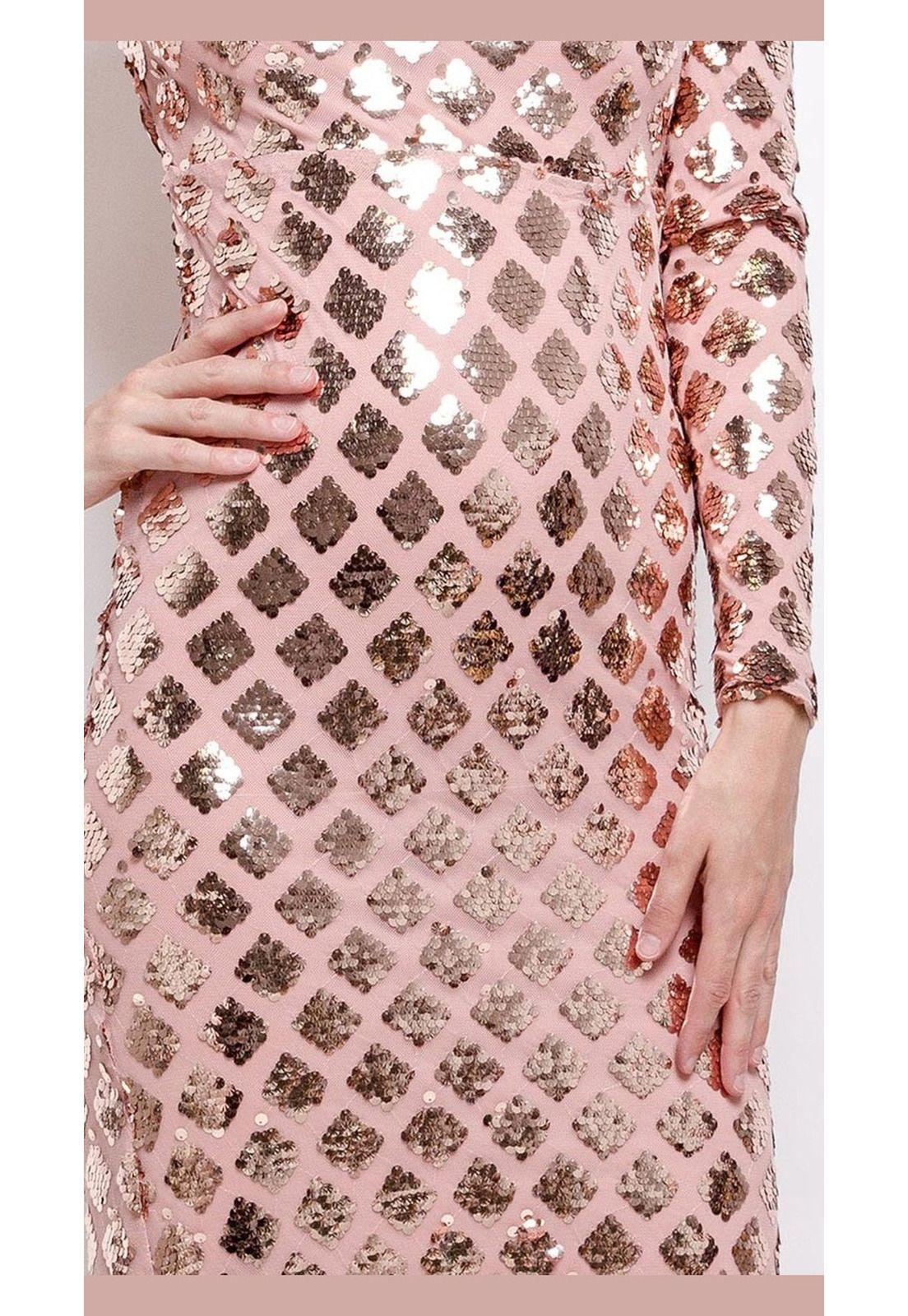 VESTIDO LARGO L1801 ROSADO-3