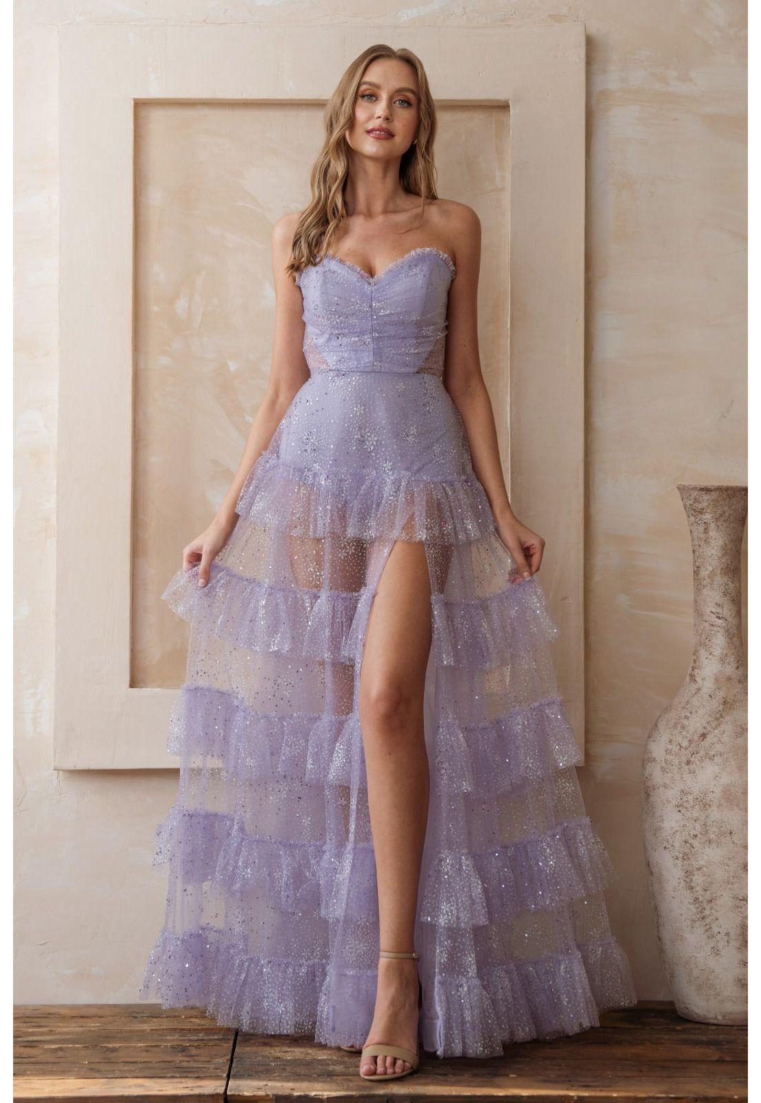 VESTIDO LARGO CLARA LILA-1