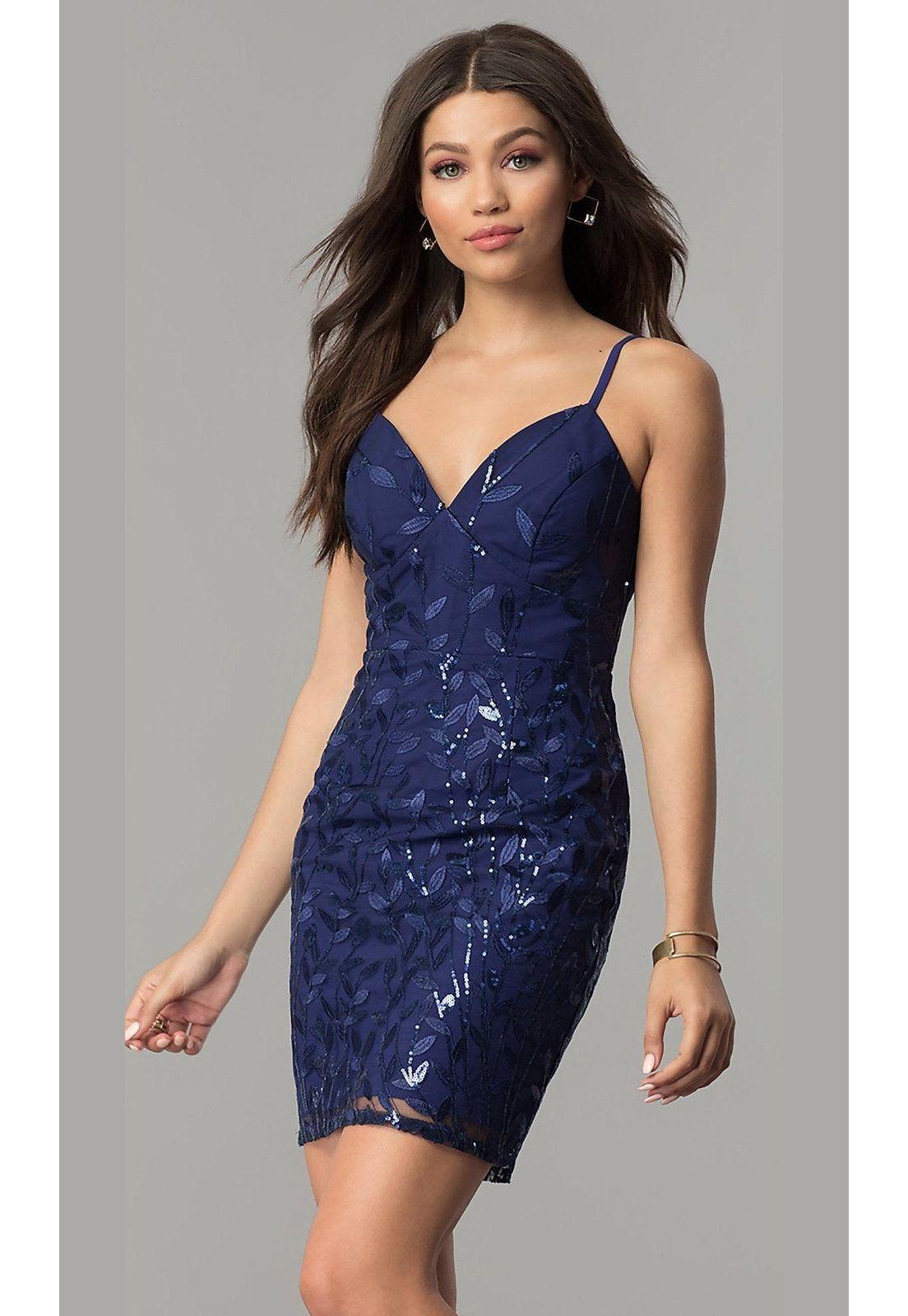 VESTIDO CORTO C8952 AZUL-2