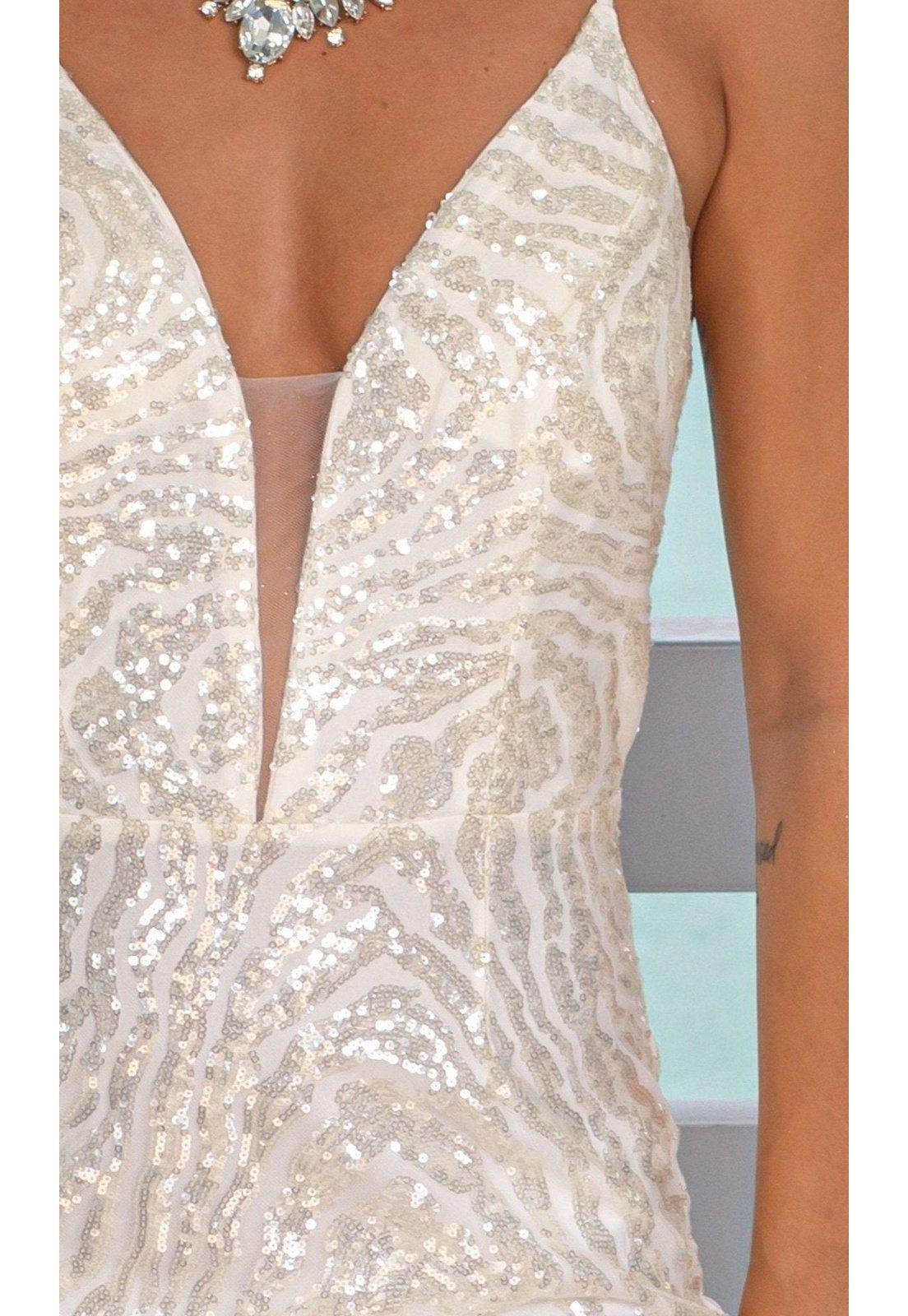 VESTIDO LARGO L19193 BLANCO-2