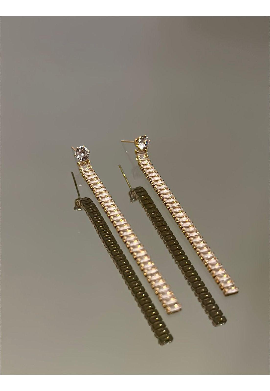ARO LINEA CON STRASS DORADO-3