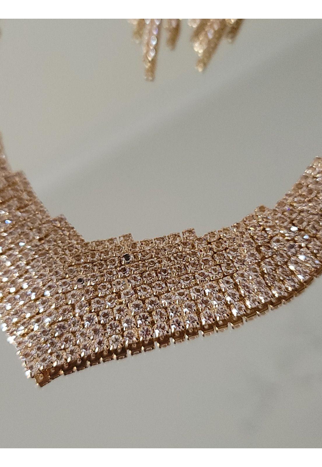 CONJUNTO  ARO Y COLLAR CJ11D DORADO-3