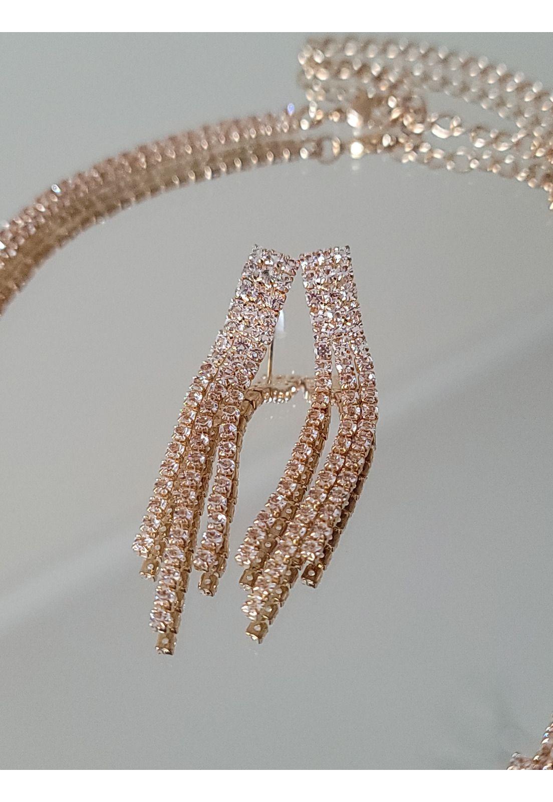 CONJUNTO  ARO Y COLLAR CJ11D DORADO-4