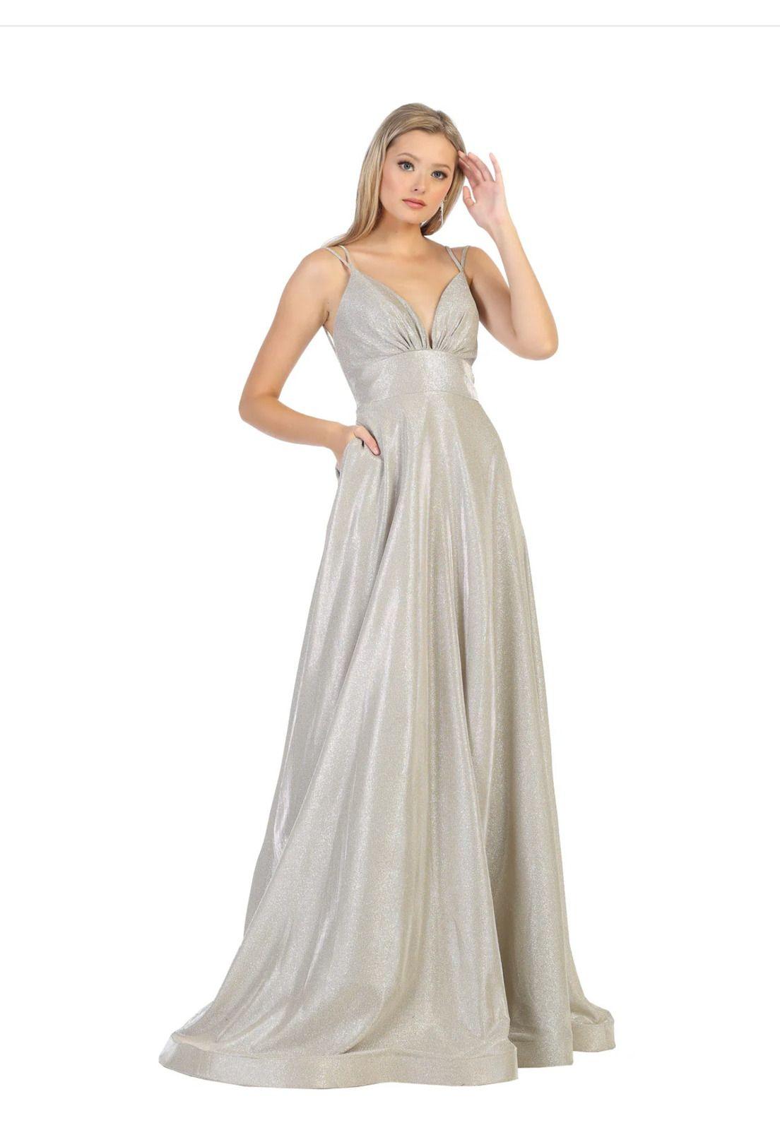 VESTIDO LARGO L1756 CHAMPAGNE-2